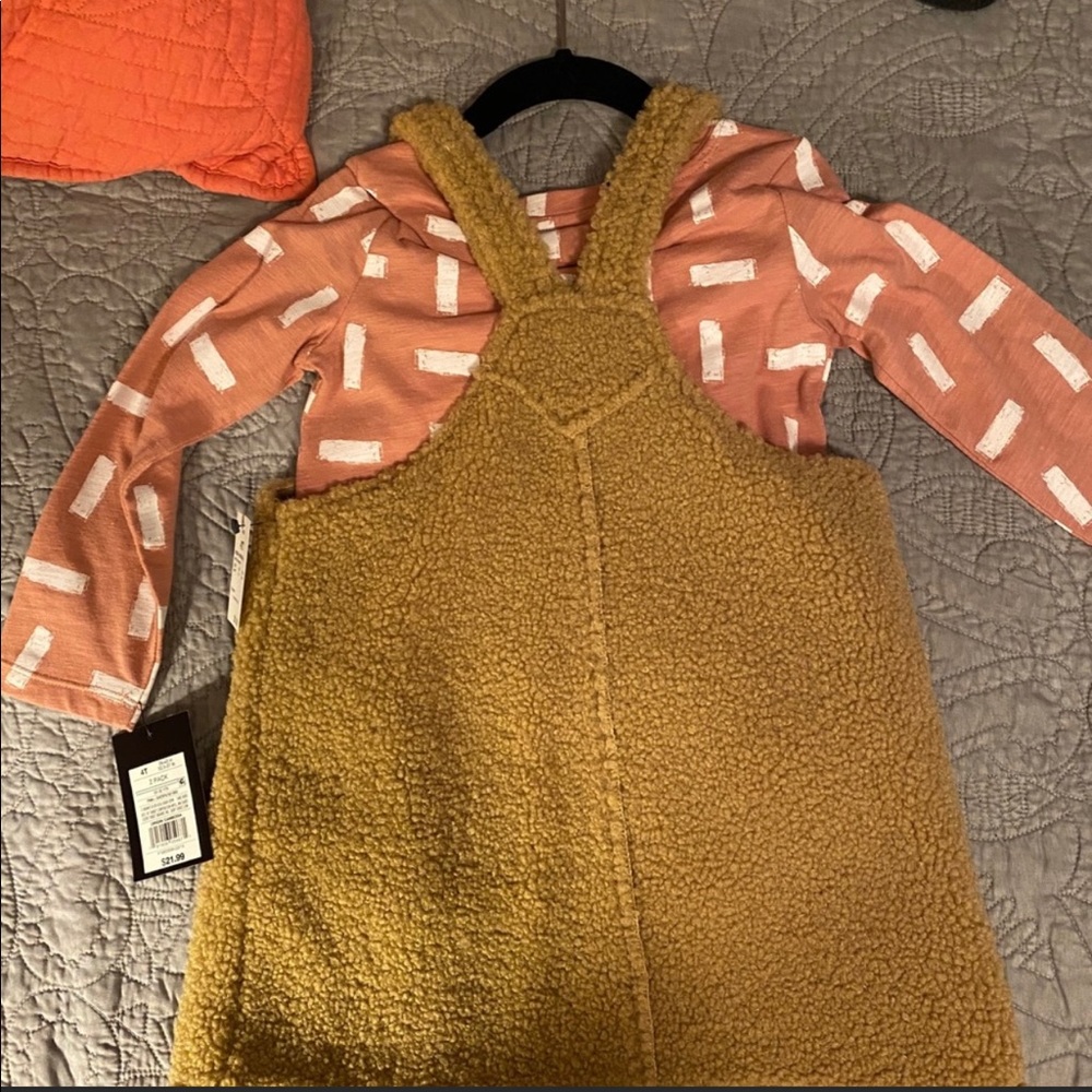 Art Class Fuzzy Bear Dress - 4T